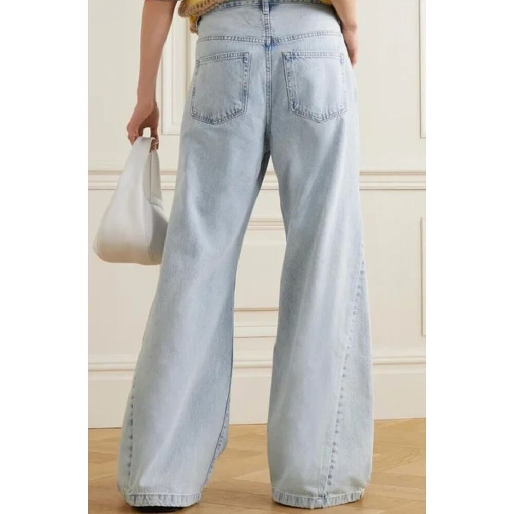 Frame Le Baggy Palazzo Jeans Light Wash Size 27 - Picture 2 of 11